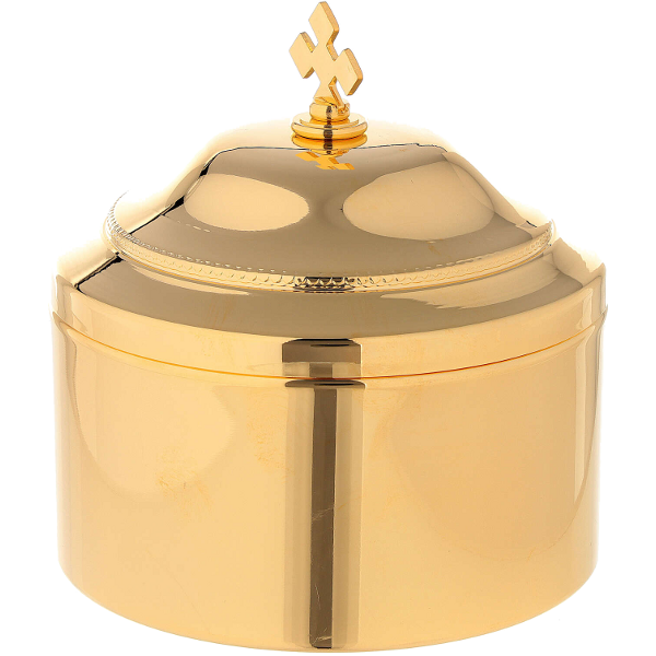 Custode à Hostie Sur Base Avec Lunule IHS H 21,5 Cm | Vente En Ligne