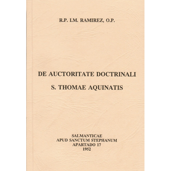 De auctoritate doctrinali S. Thomae Aquinatis